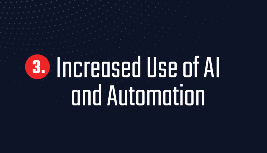 Increased Use of AI and Automation